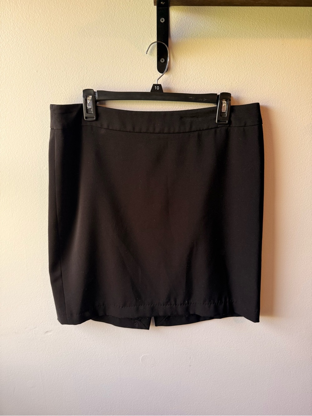 White House Black Market Black Career Mini Skirt Size 12